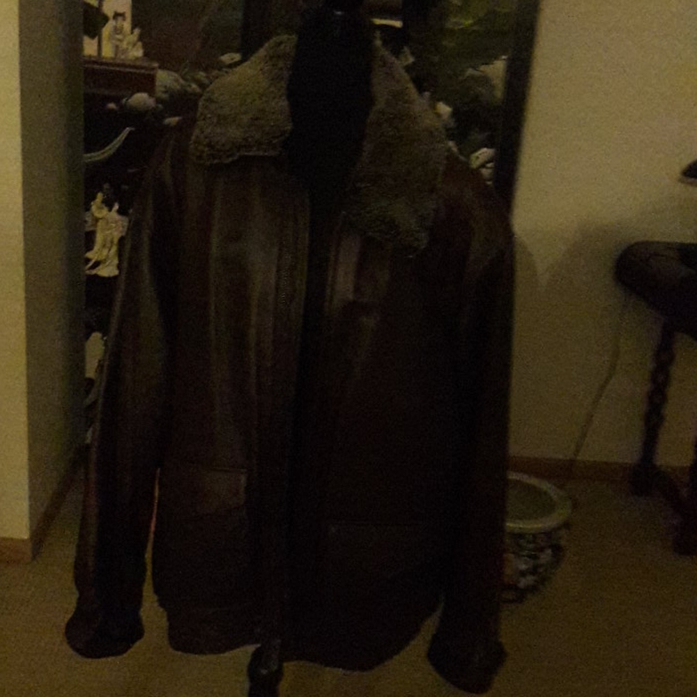 Chocolate Brown Men's Sonoma Leather Jacket XLT